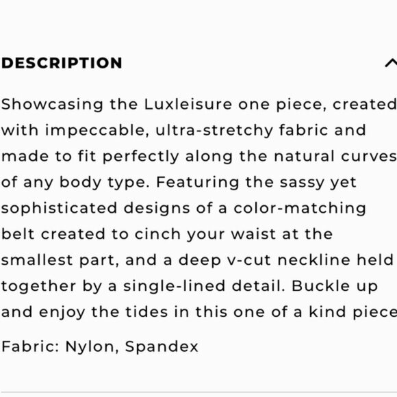 Buffbunny Collction Luxleisure One Piece Black Onyx Medium NWT - Picture 4 of 13